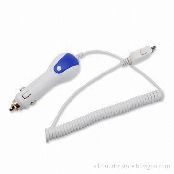 Car Charger for iPhone 3G, Input Voltages 12 to 24V DC